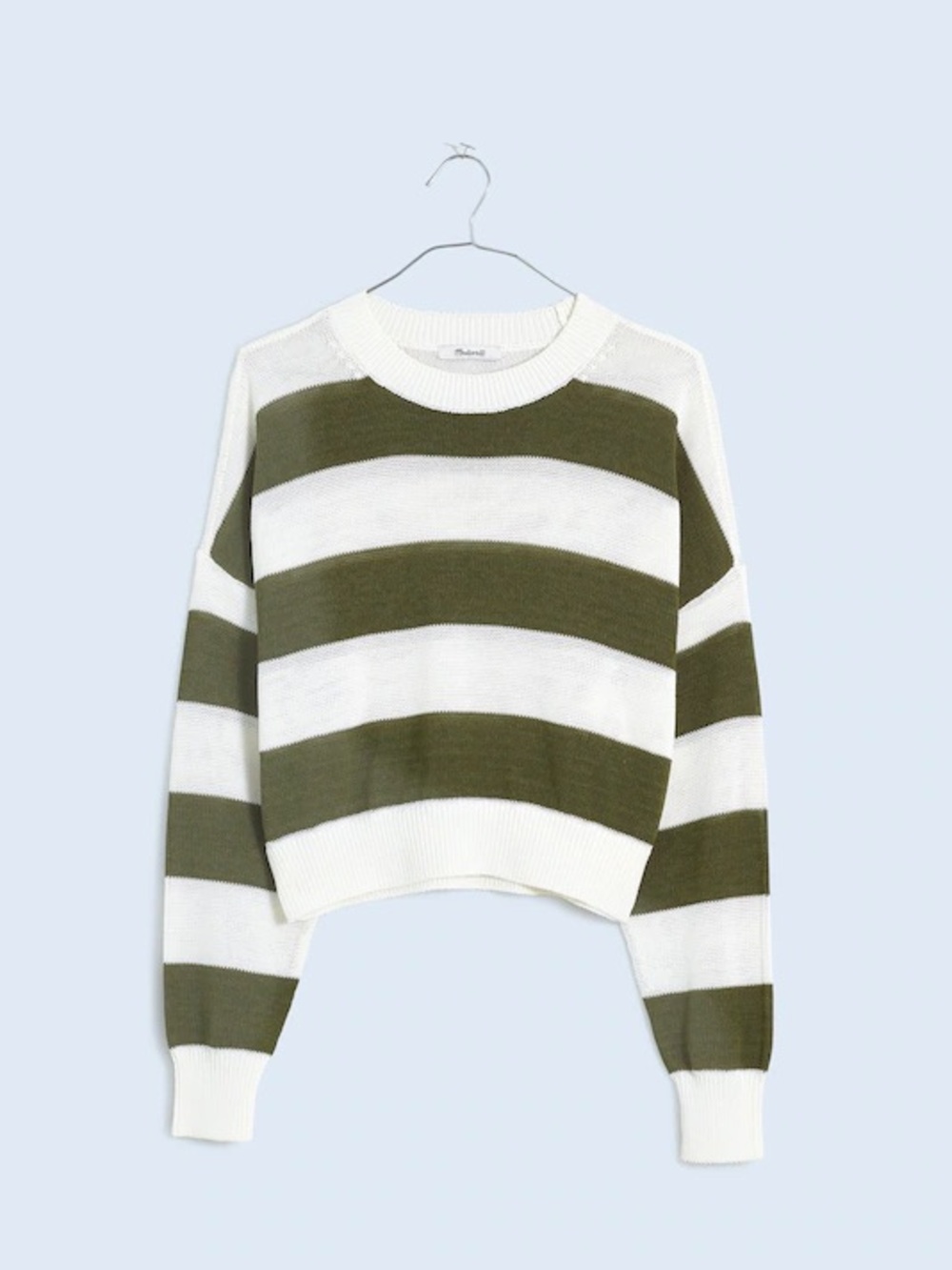 Loose-Knit Crewneck Sweater